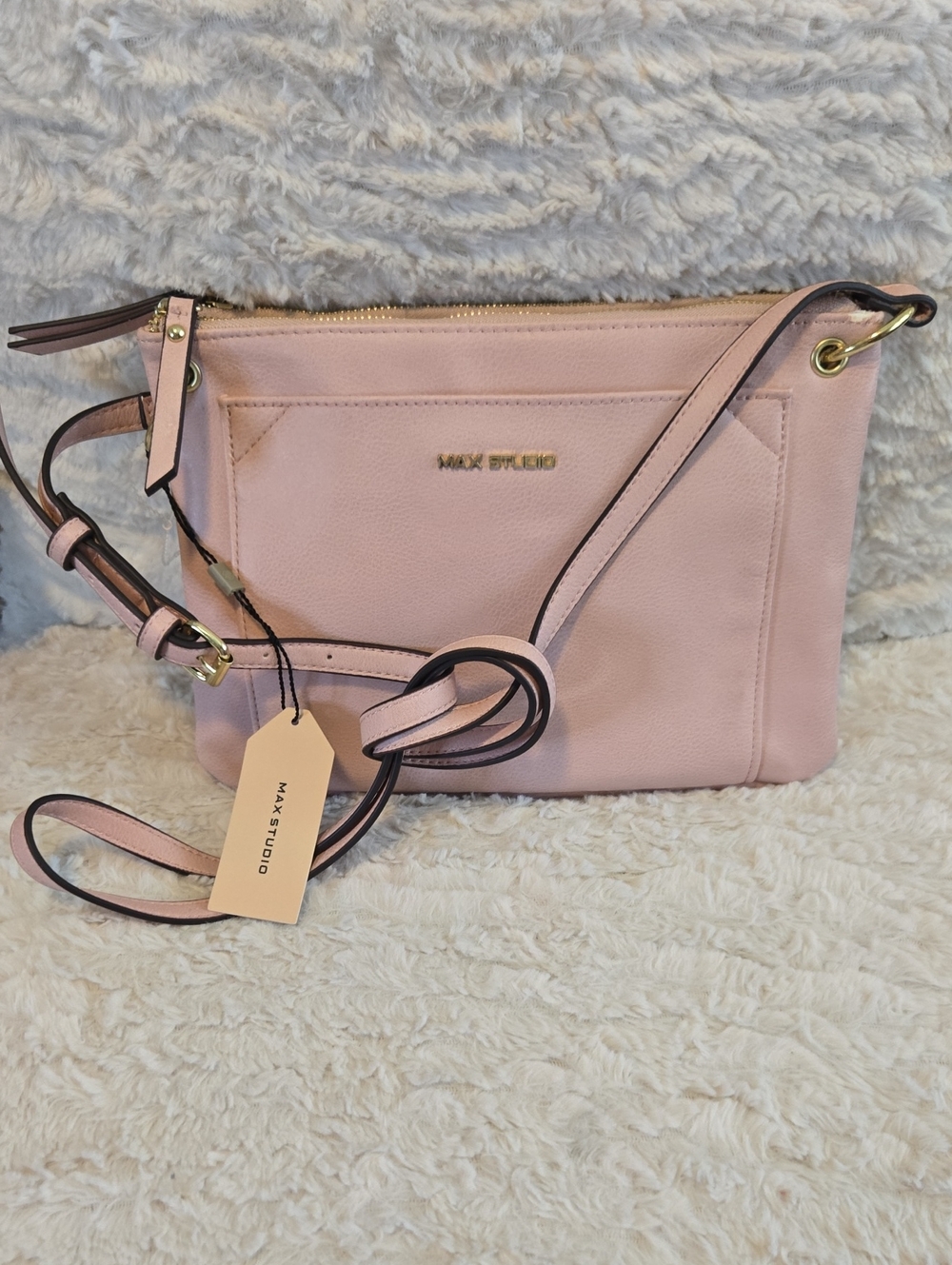 Max Studio Blush Pink Crossbody Bag NWT